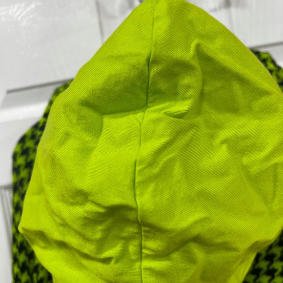 IVY PARK Neon Green and Black Houndstooth Hoodie - Picture 3 of 9